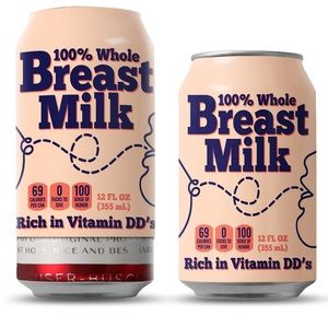 Beersy BREAST MILK BEERSY SILICONE SLEEVE HIDE-A-BEER CAN COOLER Koozie